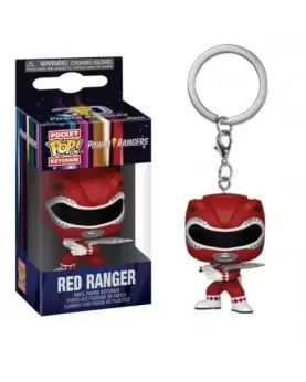 Power Rangers - Red Ranger - Funko Pop Portachiavi