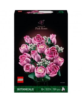 Lego Flowers Bouquet di Rose Rosa - 10374