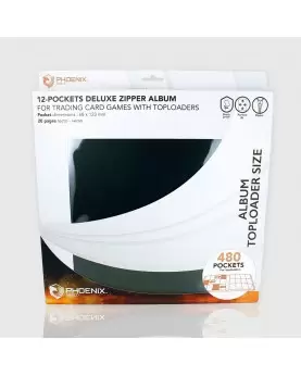 PHOENIX SHIELD Deluxe Toploader ZIP 12-pocket...