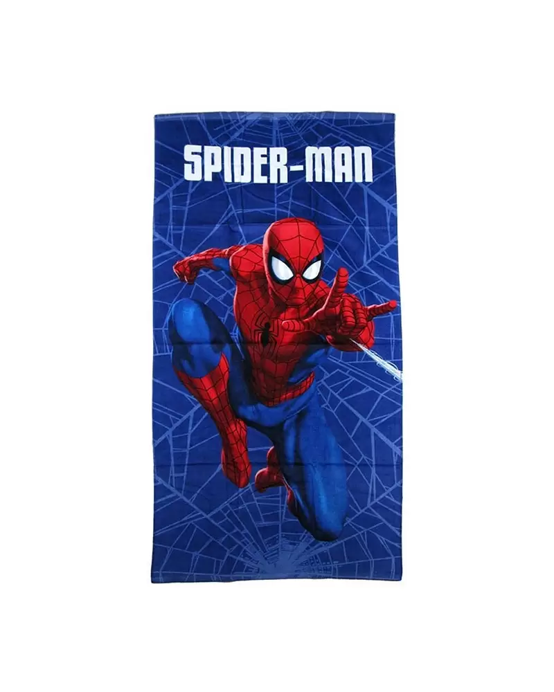 Telo Mare Spiderman in Spugna di Microfibra