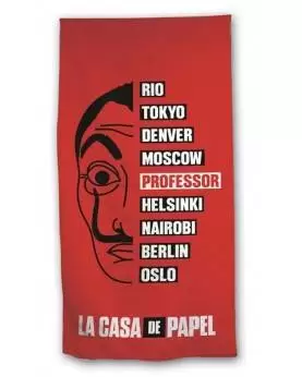 La Casa Di Carta -Telo Mare Rosso La Casa di...