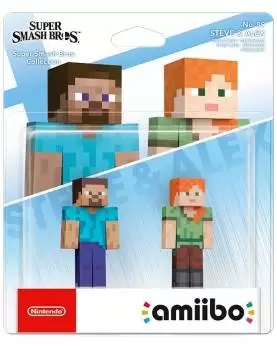 Amiibo Super Smash Bros. Steve e Alex
