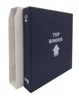 TOP BINDER Copertina blu + Custodia bianca