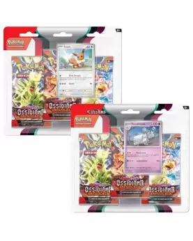 Pokemon Ossidiana Infuocata Blister 3 Buste + 1...