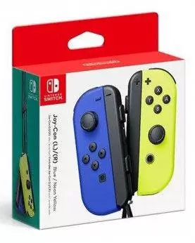 Nintendo Swi.Set2 JoyCon Blu-Giallo Neon